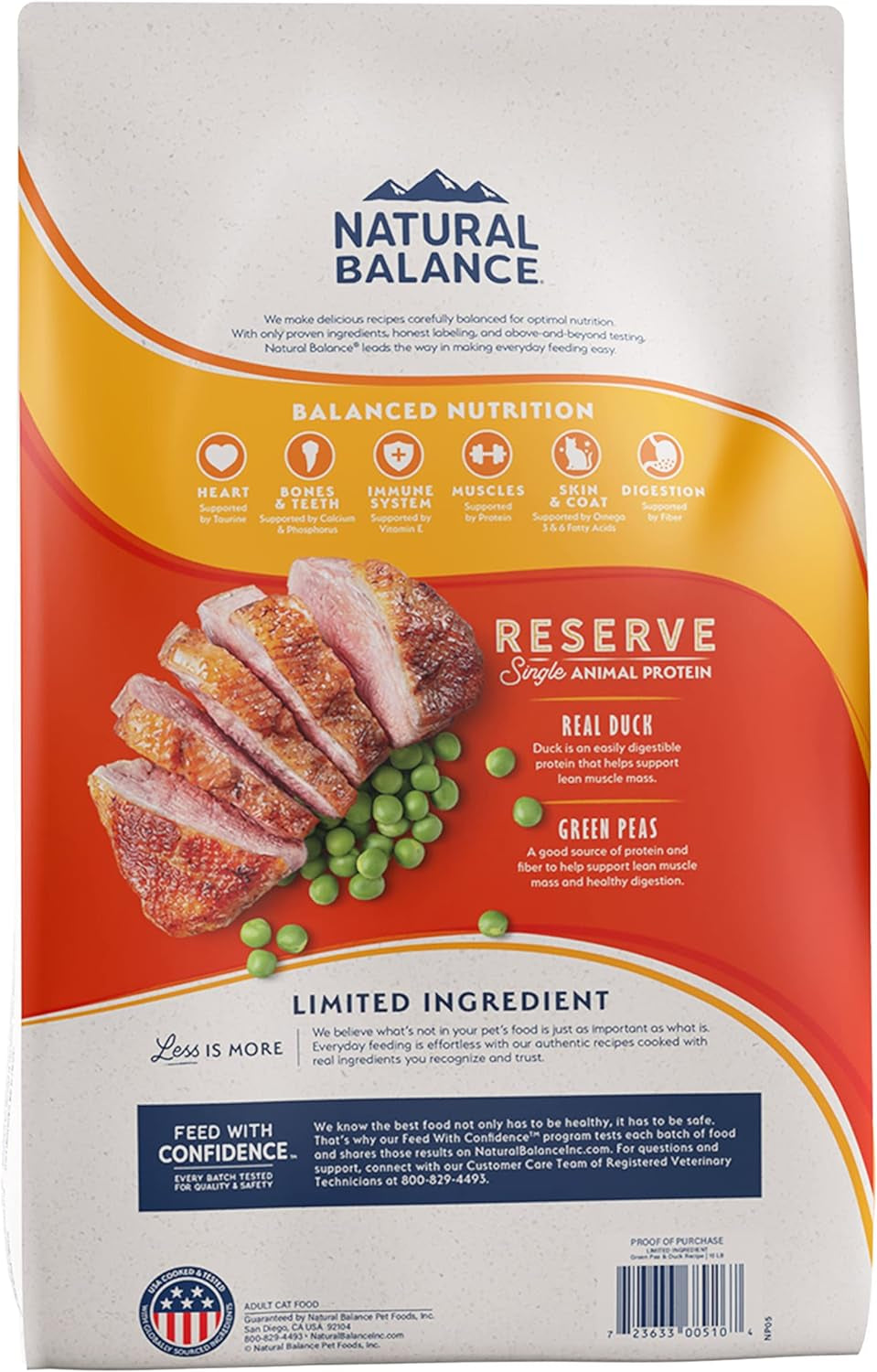 Limited Ingredient Diet | Adult Grain-Free Dry Cat Food | Protein Options Include Duck, Chicken, Salmon or Venison