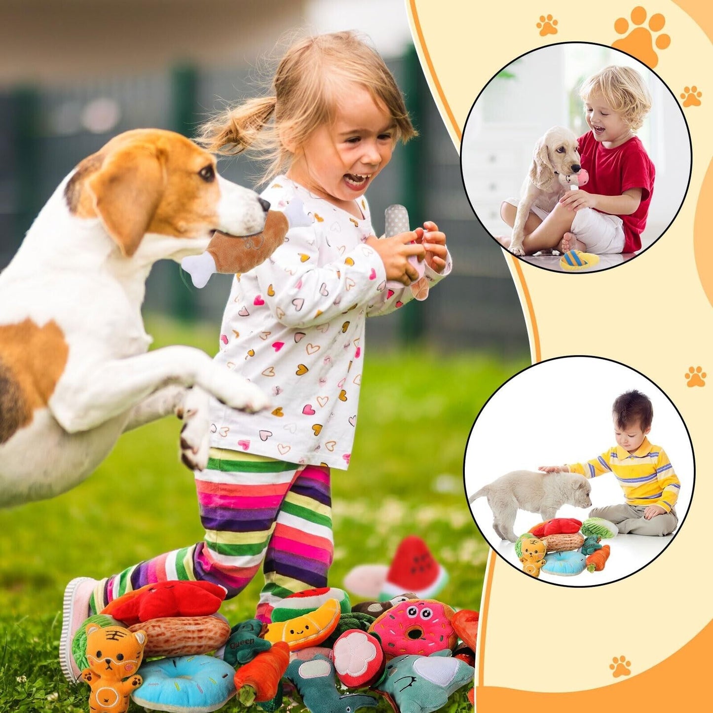 120 Pack Small Squeaky Dog Toys Bulk for Puppy Small Dogs Pets Cute Plush Stu...