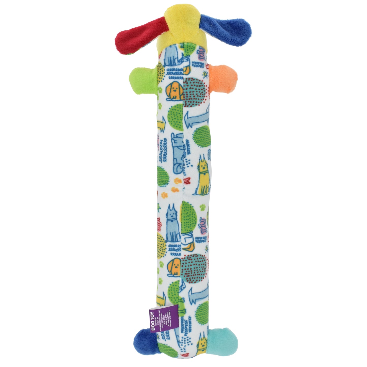 Plush Smiling Dog Toy, Medium Size, Squeaker