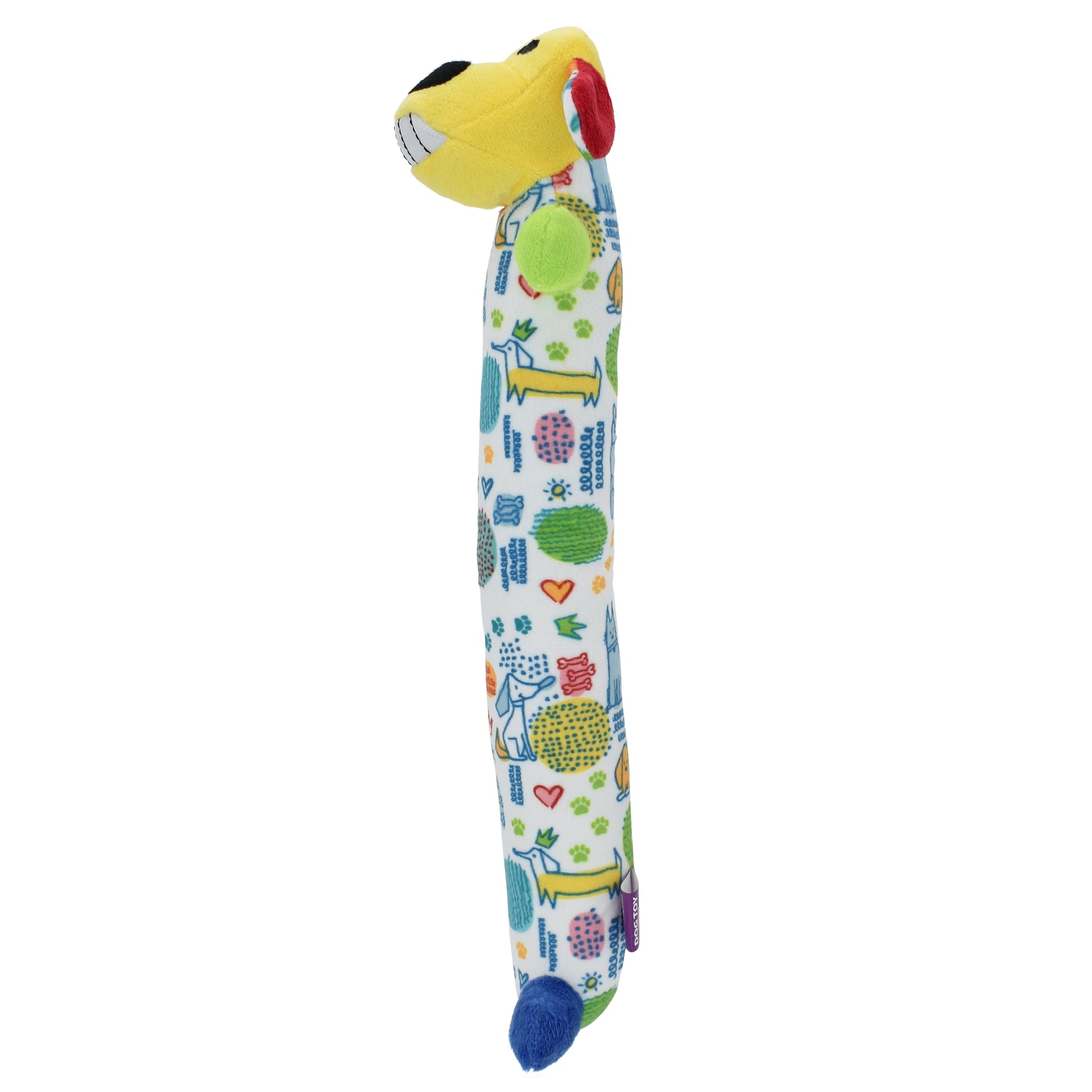 Plush Smiling Dog Toy, Medium Size, Squeaker